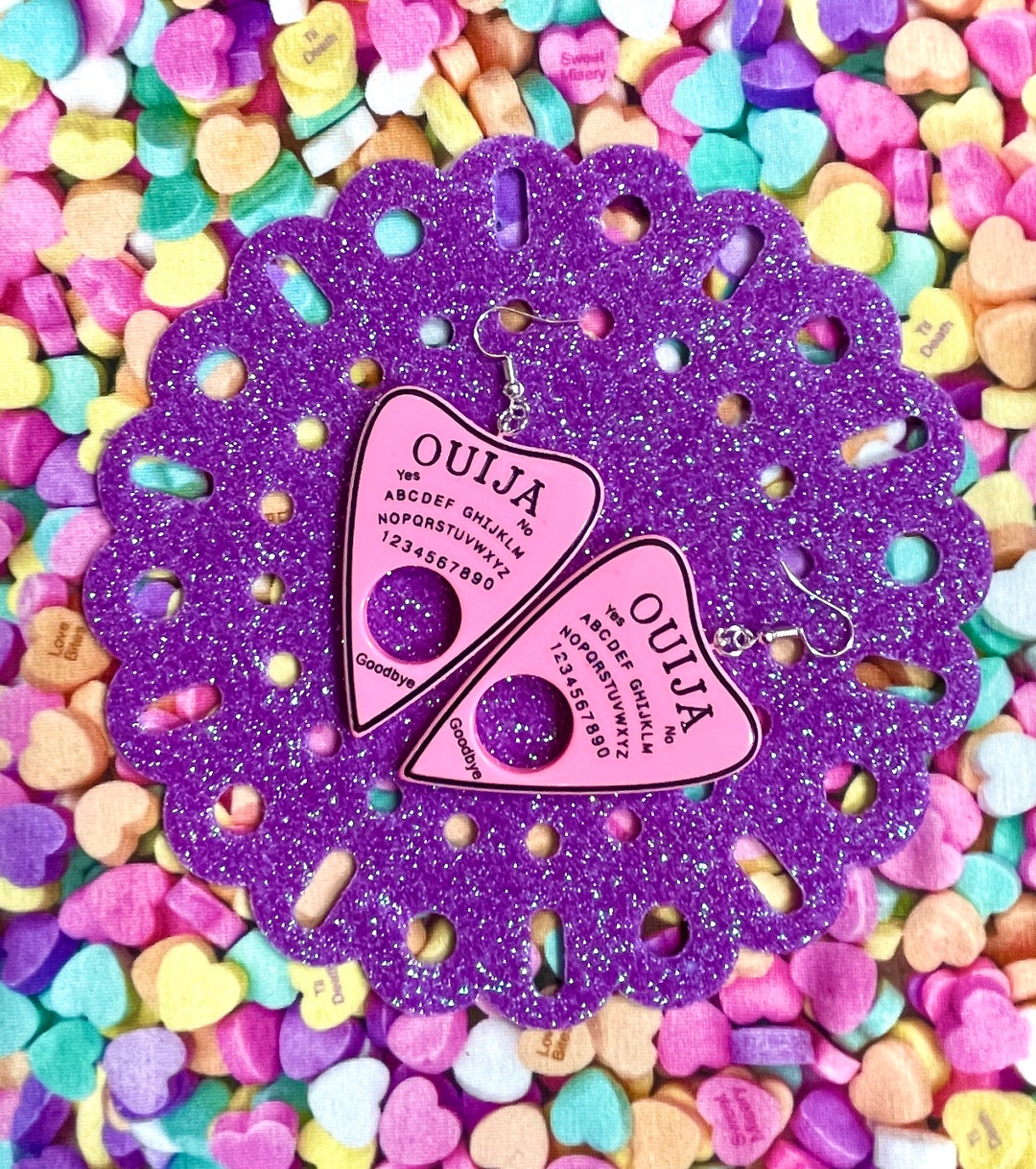 Ouija Planchette Pastel Goth Earrings Etsy