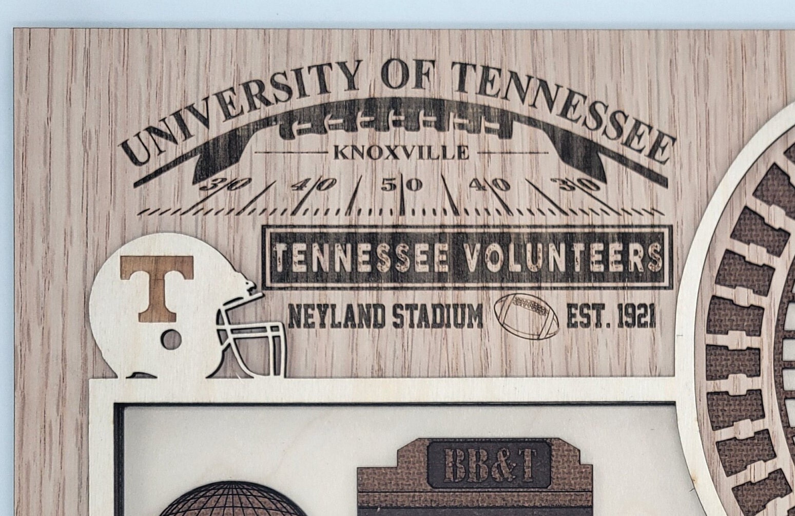 Neyland Stadium Home of the Tennessee Volunteers Layered Wooden Stadium ...
