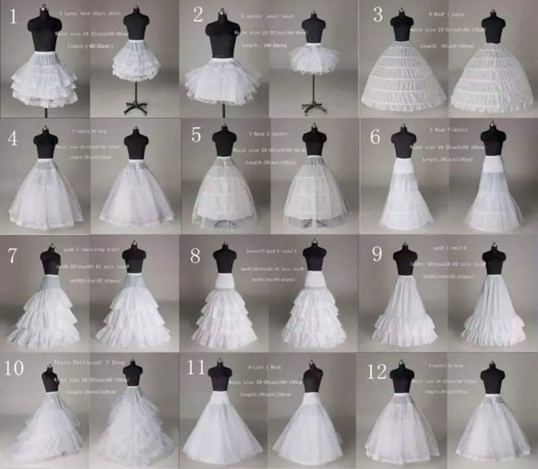 Buy MeiLiMiYuFull Shape 6 Hoop Skirt Ball Gown Petticoat Underskirt Slip  for Wedding Dress Online at desertcartINDIA