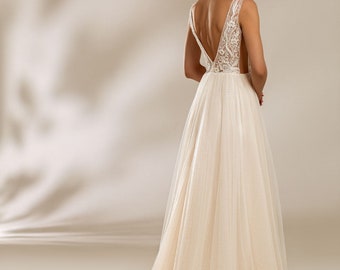 LELA, original design made in Europe, Exquisite wedding dress, trumpet sweetheart neckline bridal gown, detachable  cape