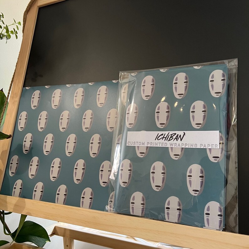 Anime Japanese Mask Wrapping Paper Sheet 70x50cm Etsy
