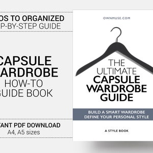 Capsule Wardrobe Essentials Book - Printable Style and Wardrobe Planner - Outfit Planner - Capsule Wardrobe