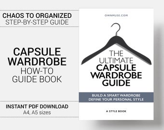 Capsule Garde-robe Essentials Book - Style imprimable et planificateur de garde-robe - Outfit Planner - Capsule Garde-robe