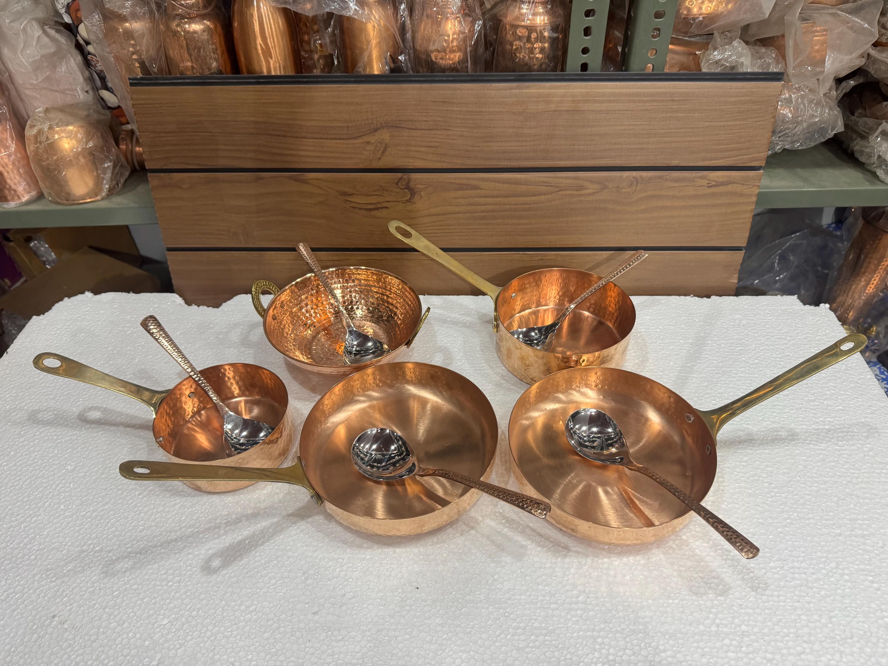 Wok En Cuivre 28 Cm CopperGarden - Épaisseur 1,8 Mm, Forgé Main, Conductivité Optimale