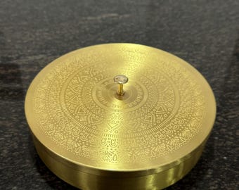 Pure Brass Masala Dabba: Vintage Indian Spice Box