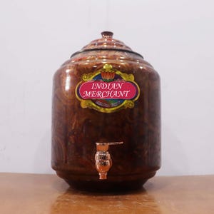 Printed Copper Water Dispenser: 12 LTR Pure Copper Tank with Tap