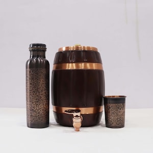 Indian Dsh Crafting Your Curiosity  Copper Water Pot Matka Tank for Storage and Drinking Water Pure Copper  Health Benefits
