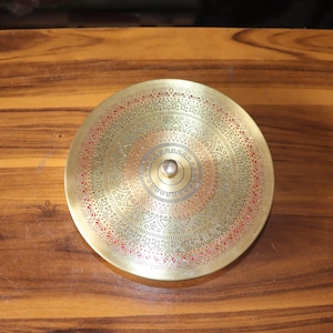 Pure Brass Spice Box Masala Dabba, Vintage Style Indian Kitchen Storage for Spices, Great Cooking Tool & Gift Idea