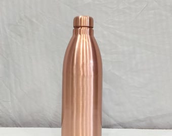 Indian Pure Copper Jumbo Water Bottle Screw Cap Leakproof, Durable Stylish Drink-ware Travelers, Thoughtful Gift Any Occasion 2.5 Liter Gift