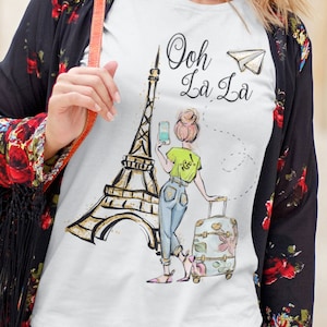 Paris T-shirt, I Love Paris T-shirt, France Shirt, Ooh La La, European Travel Shirt, Paris, Wanderlust, Europe, Travel T-shirt, Eiffel Tower