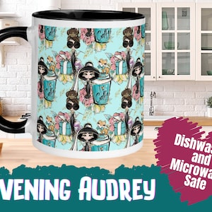 Audrey Hepburn Mug, Holly Golightly Coffee Mug, Audrey Hepburn Fan Gift, Gift For Her, Breakfast at Tiffanys, Unique Mug, Coffee Lovers Gift