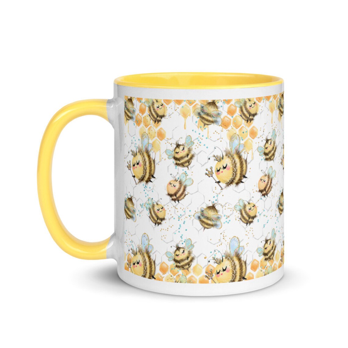 Bee Mug Bee Coffee Mug Honey Bee Mug Honey Comb Unique Etsy UK