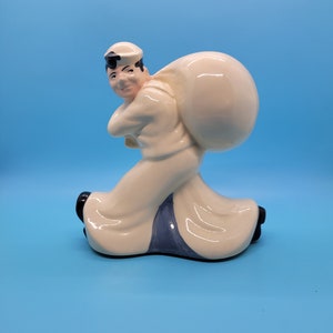 Vintage Sailor McCoy Pottery Seamen&#39;s Bank For Savings - 1957