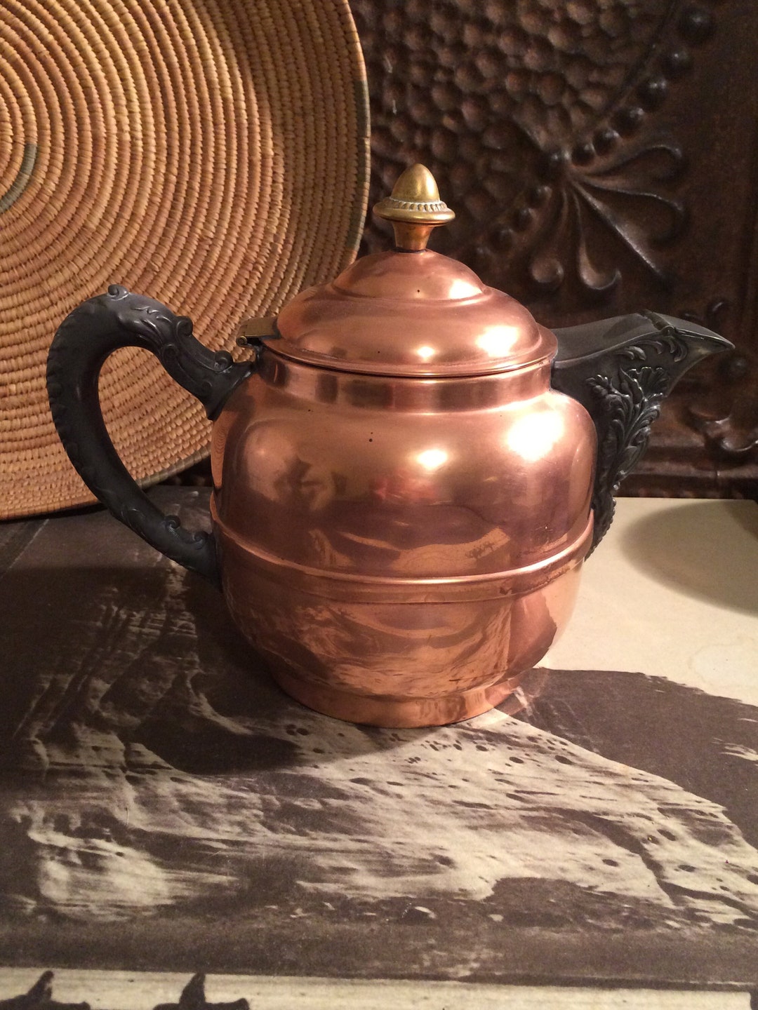 Rochester Vintage Copper Teapot Rochester Stamping Works NY. Etsy