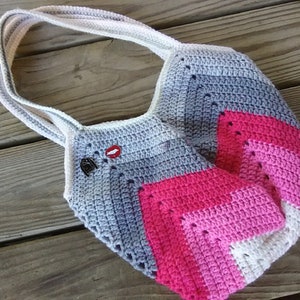 Crochet bag pattern // Granny square market bag // Crochet pattern PDF // bonus video tutorial // digital download image 1