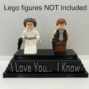 I Love You, I Know Lego figure display (figures NOT included)