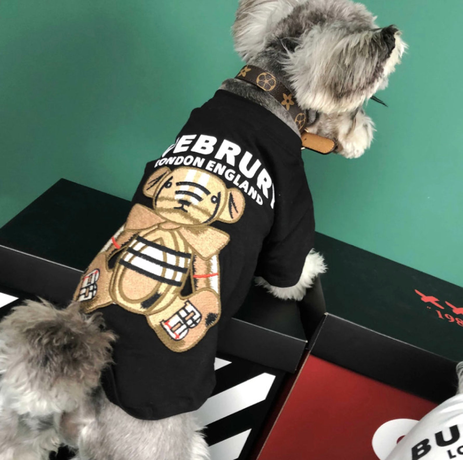 Burberry Dog Edition Summer Thin Cute Clothes Pet Dog Jacket Etsy