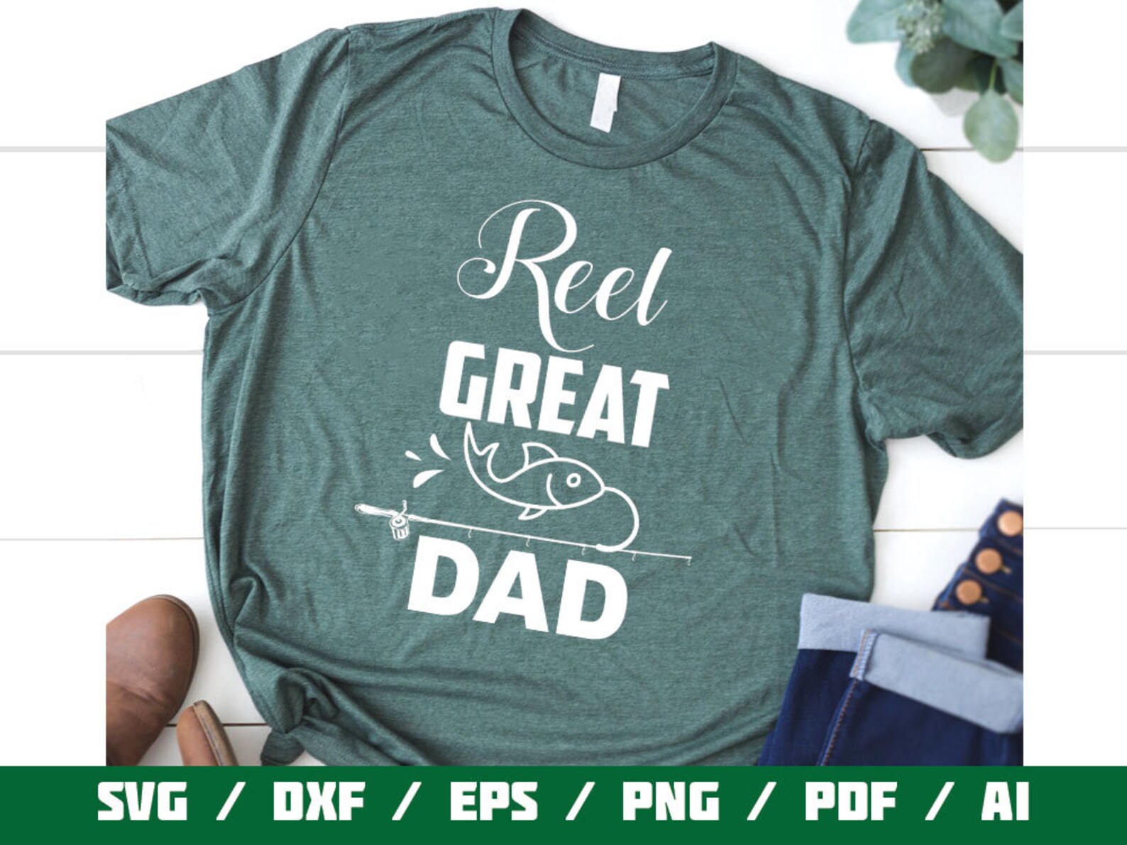 Download Reel Great Dad SVG Fathers Day Svg Cricut Svg Father's | Etsy