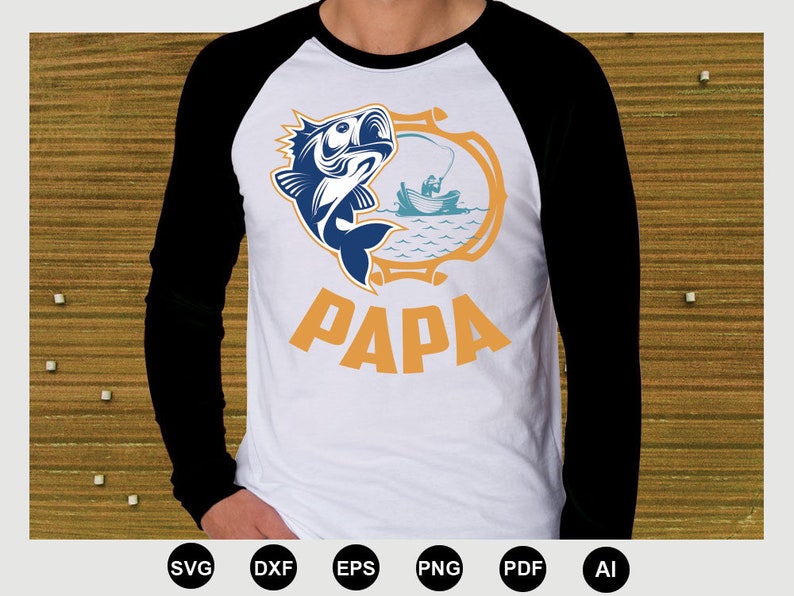 Download Papa Svg Angeln SVG Angeln Cricut Silhouette Papa Shirt | Etsy