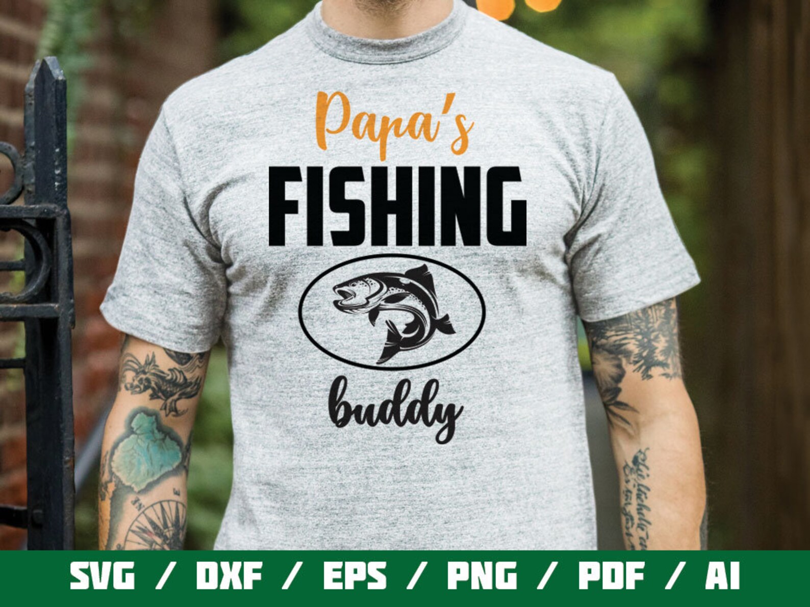 Download Papa's Fishing Buddy SVG Cricut Fisherman SVG Clip art | Etsy