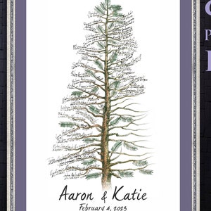 Wedding Guest Book Alternatives Tree Custom Guest Book Wedding Ideas Anniversary Guest Book Canvas Creative Guest Book Digital GuestBook Art