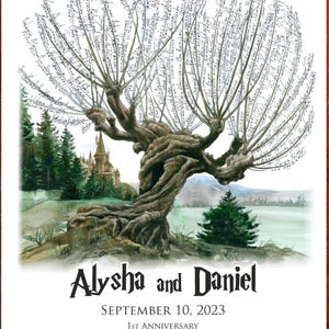 Wedding Guest Book TREE Unique Wedding Guest Book Idea Alternative Whomping Willow Signature Tree Personalized Wedding Custom Sign Hogwarts