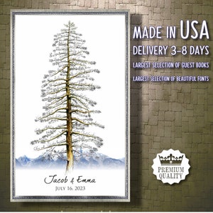 Wedding Mountain Guest Book Alternative Tree Mountain Cordillera Grand Canyon Rocky Mountains Red Rock Creative GuestBook Alternative Canvas