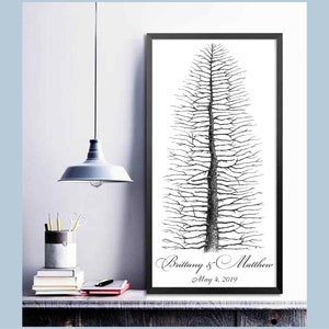Wedding GUEST BOOK Alternative Tree Alternative Guest Book Signature PINE Unique Guest Book Ideas Tree For Wedding Reception Sign GuestBook