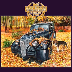 Custom Car Portrait Car Painting From Photo Car Custom Watercolor Portrait Personalised Car Portrait Gift for Car lovers Custom Car Sketch