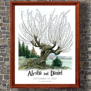 Wedding Guest Book TREE Unique Wedding Guest Book Idea Alternative Whomping Willow Signature Tree Personalized Wedding Custom Sign Hogwarts