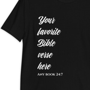 Custom Bible Verse Shirt, Your Favorite Verse, Custom Scripture Shirt, Christian Shirt, Jesus Shirt, Christian Clothing