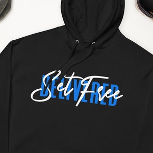 Delivered Hoodie, Set Free, DELIVERANCE, Fleece Hoodie, Revival, Ministry, Up And Out, Delivered, Chosen, Christian