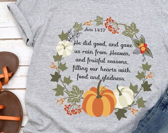 Christliches Herbst Shirt, HerbstHemden, BibelVers T-Shirt, Herbst Shirt, Kürbis Shirt, christliche Shirts, Herbst für Jesus,