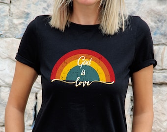 God is love Unisex T-Shirt, God Is Love, Love T-shirt, God is Love Tee, 1 John, Bible Verse, Christian Clothing, Christian Shirt