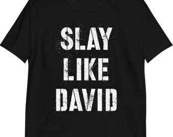 Slay Like David Shirt, Bible Shirt, Samuel, David Shirt, Slay Like David, Mens Christian Tee, Christian Tshirt, Christian Gift
