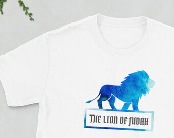 Lion of Judah Short-Sleeve Unisex T-Shirt, Gift, The Lion of Judah, Christian Sweatshirt, Christian Clothing, Jesus, lion, lion of Judah