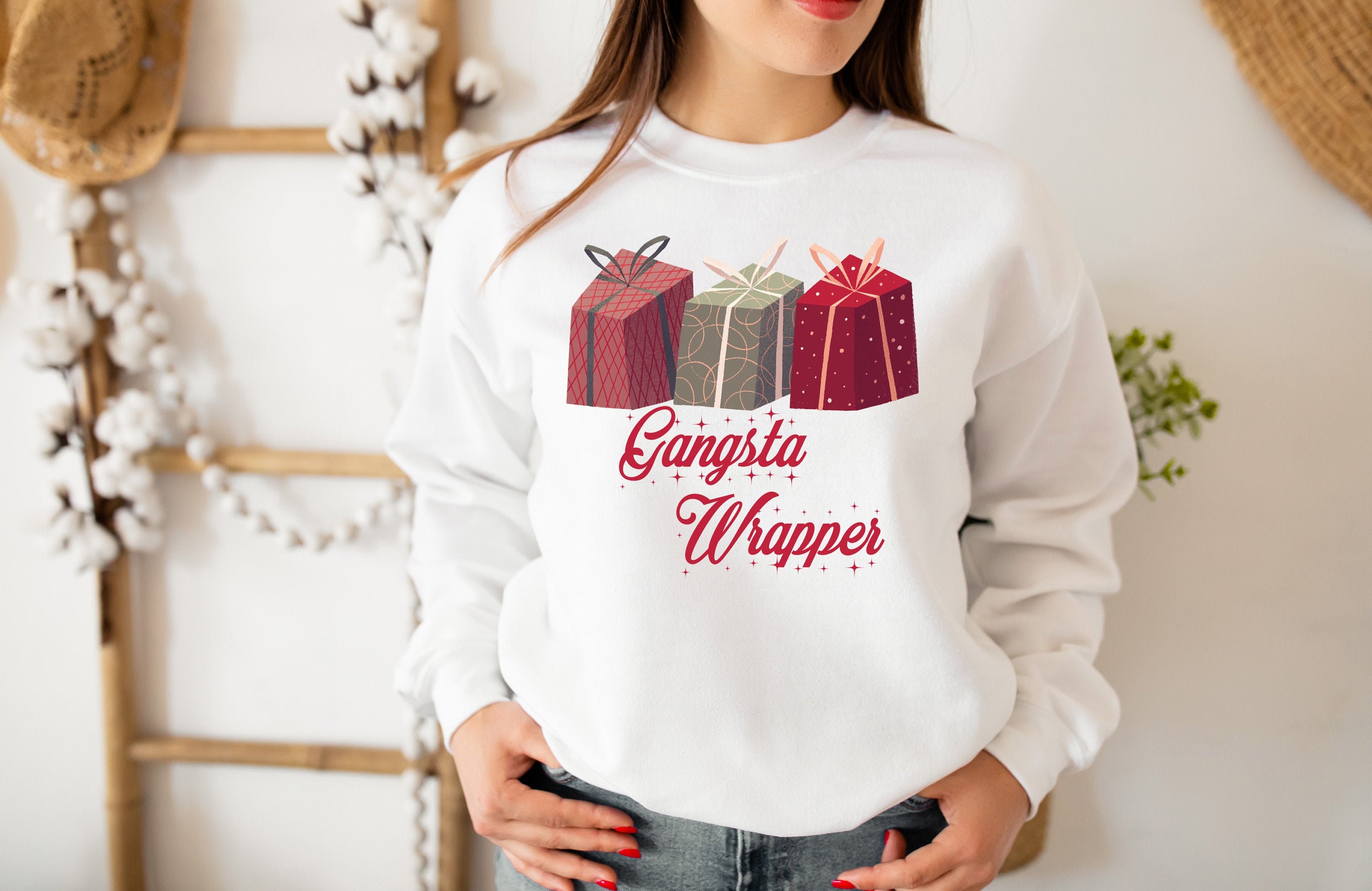 Gangsta Wrapper Shirt, Ugly Christmas Sweater, Christmas Party