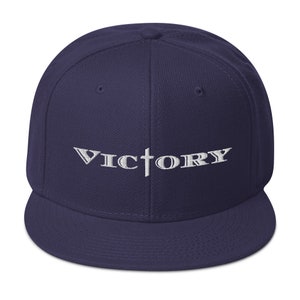 VICTORY Snapback Hat, victory in Christ, Cross Hat, Evangelism Hat
