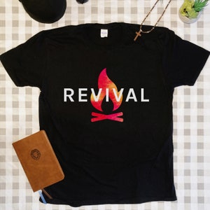 American Campfire Revival Unisex T-Shirt, Campfire Revival, Revival Shirt, Campfire Shirt, Christian Clothing