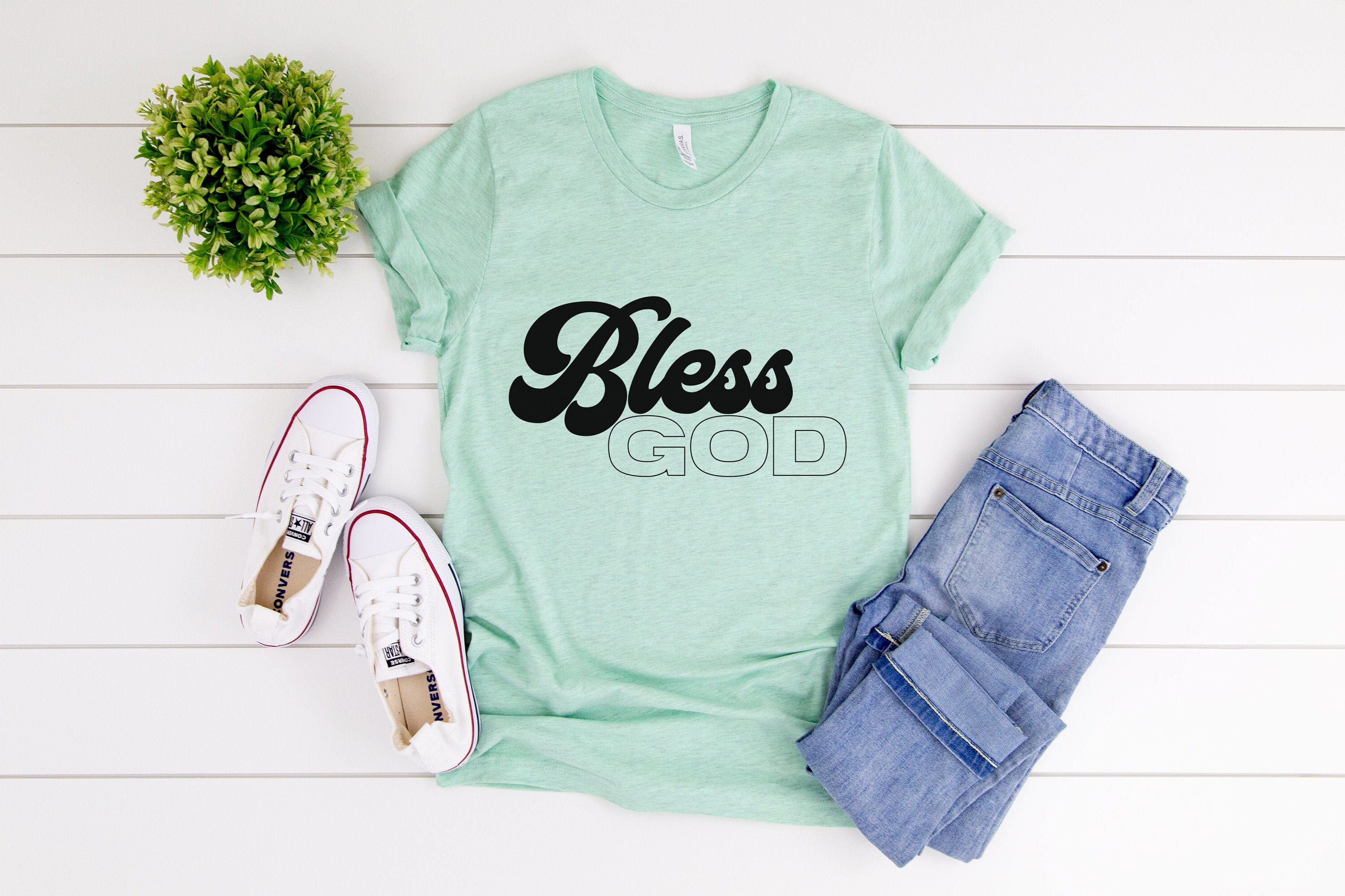 Bless God T-shirt, Psalms Shirt, Bless God, God Bless, Womens