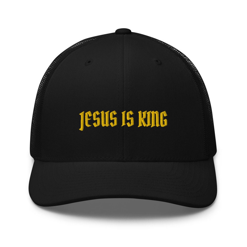 🔥Kanye West Jesus is King Hat Snapback Cap Blue/ Make Kanye