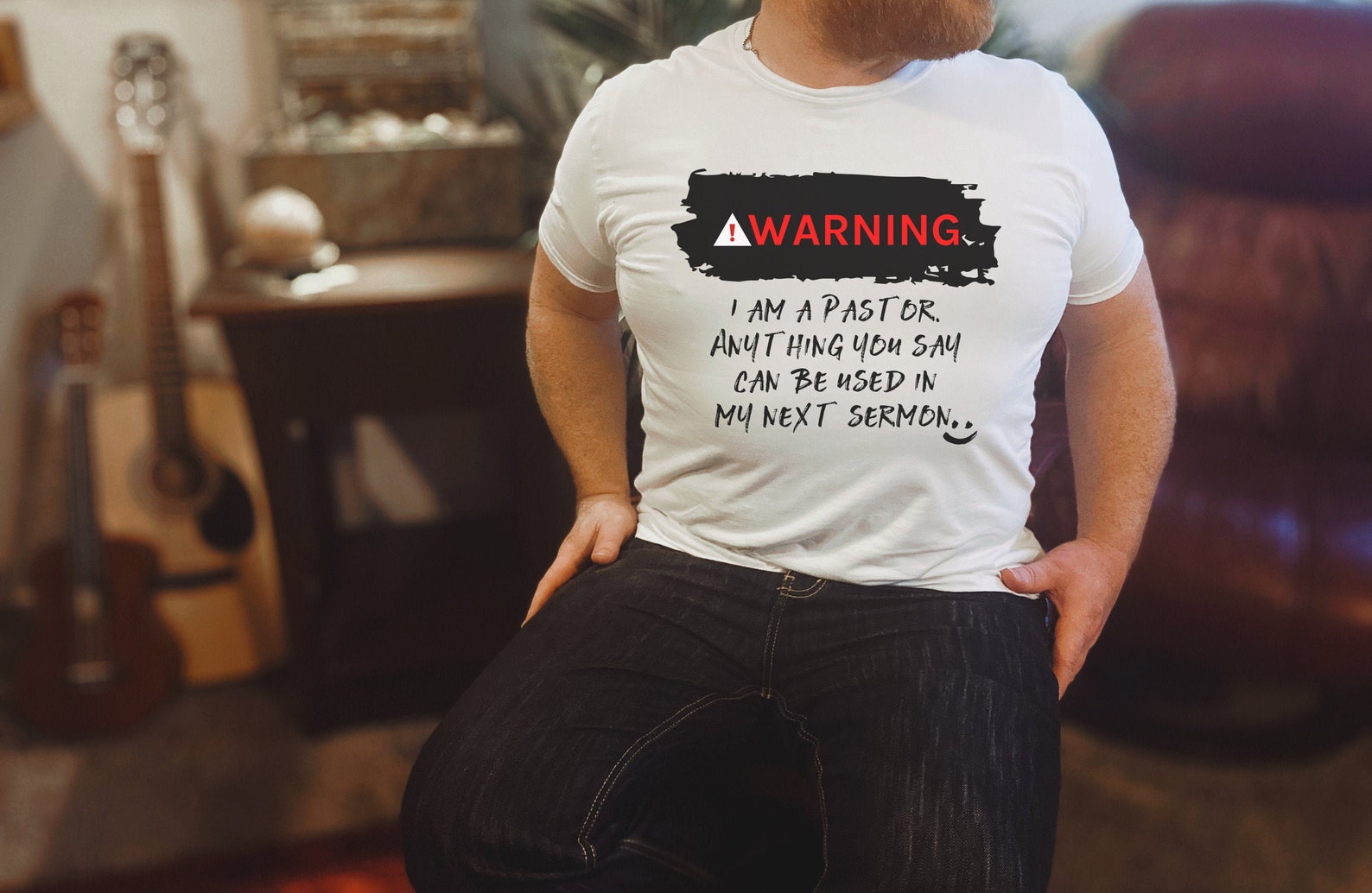 Warning I Am A Pastor T-shirt Anything You Say Pastor - Etsy UK