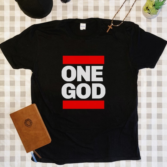 ONE GOD Shirt Christian Hip Hop Mens 