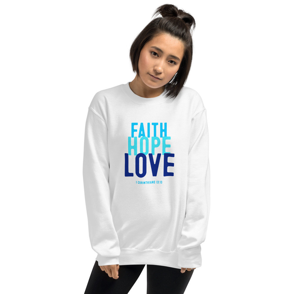 Faith Hope Love Sweatshirt Corinthians Love Sweatshirt | Etsy