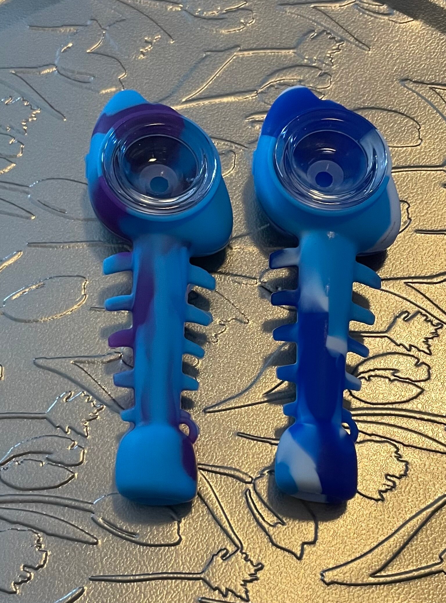 Huge Sale 2pc. Silicone Pipes Unique Glass Smoking Pipes Etsy