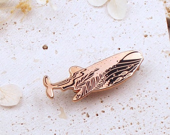 Whale Shark enamel pin/ 3% donation with purchase to WWF/ Whale enamel pin/ Shark Enamel pin/ Whale Badge/ Whale Brooches/ Whale Lapel Pin