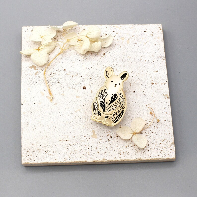 Rabbit Enamel Pin/ Pygmy Rabbit Enamel Pin/ 3% Donation to - Etsy