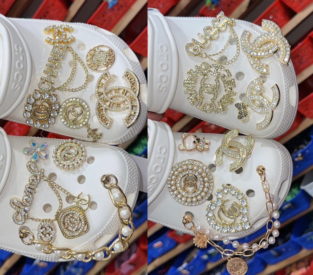 Luxury Croc Charms Chanel 