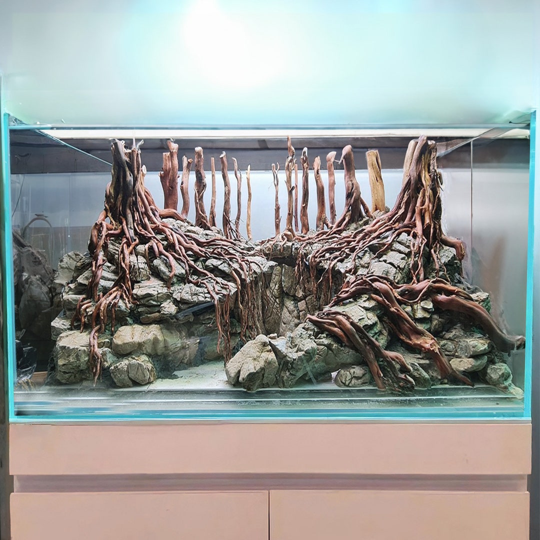 Large Driftwood Aquarium Centerpiece Aquascape Hardscape Rocks