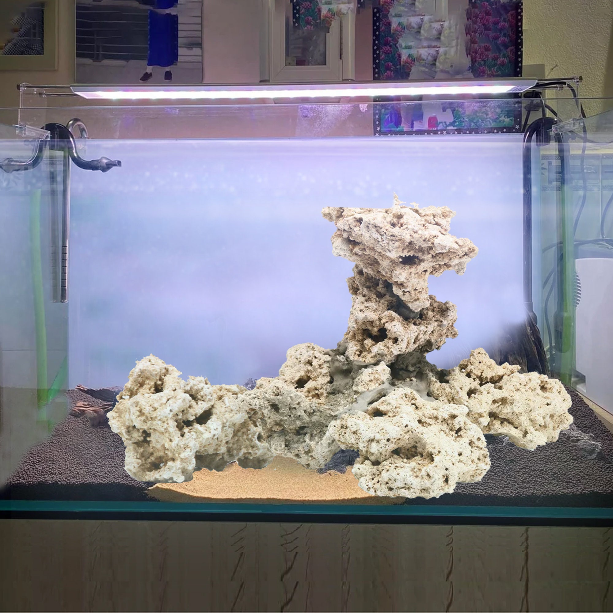 Assortiment de décors de pierre slate pour aquarium 13,5 cm